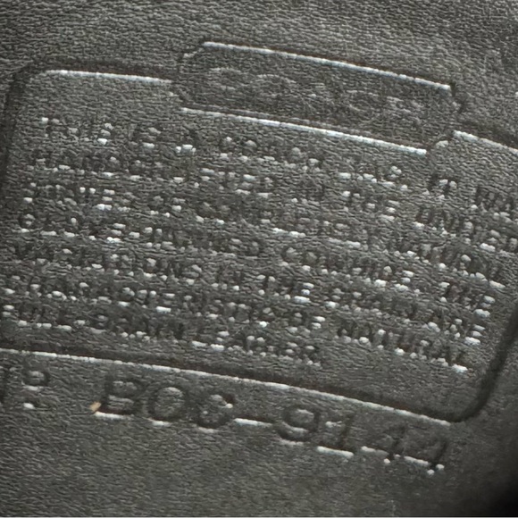 Vintage Coach Legacy Studio Flap 9144 black with Hang Tag in Great Condition - Picture 7 of 8